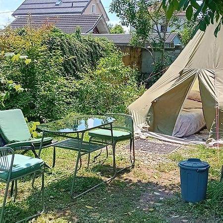 Camping Under The Walnut In Your Own Tent On A Shared Lot And Shared Bathroom Ljubljana Exterior photo